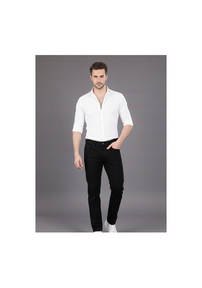 Myrab Denim Siyah Regular Fit Erkek Kot Pantolon Siyah Renk