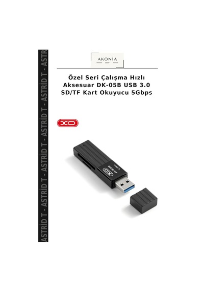 Özel Seri Çalışma Hızlı Aksesuar Dk-05b Usb 3.0 Sd/tf Kart Okuyucu 5gbps
