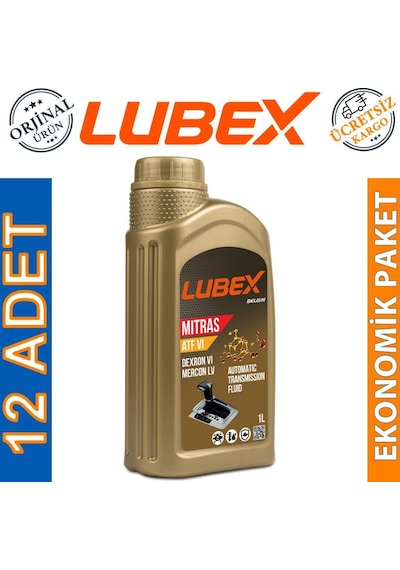 Lubex Mitras Atf VI Otomatik Şanzıman Yağı 12 x 1 L