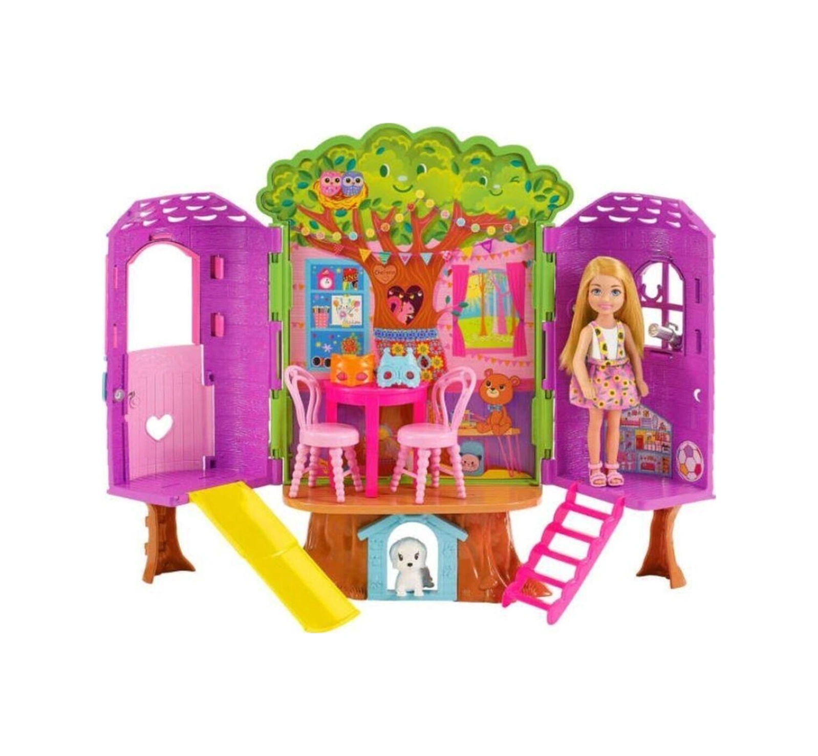 Chelsea'nin Ağaç Evi Barbie Chelsea'nin Ağaç Evi Ve Köpeği Hpl70