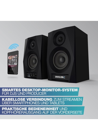 Dsm-3 Bt Çift 3 İnç 2x 20w 2-yollu Bluetooth Özellikli Aktif Stüdyo Referans & Dj Monitörü Hoparlörü