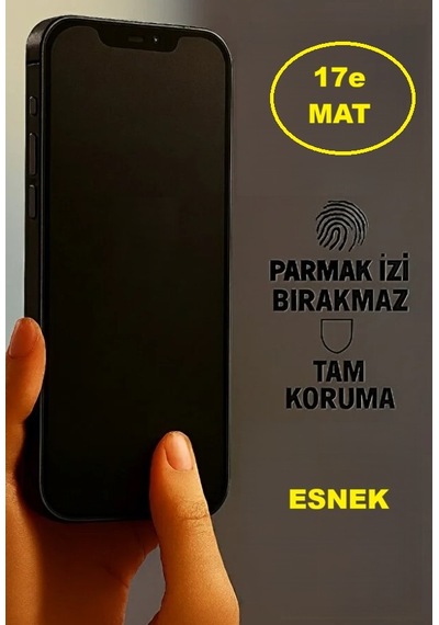 Apple iPhone 16e Uyumlu Mat Ekran Koruyucu Seramik Nano Tam Kaplar