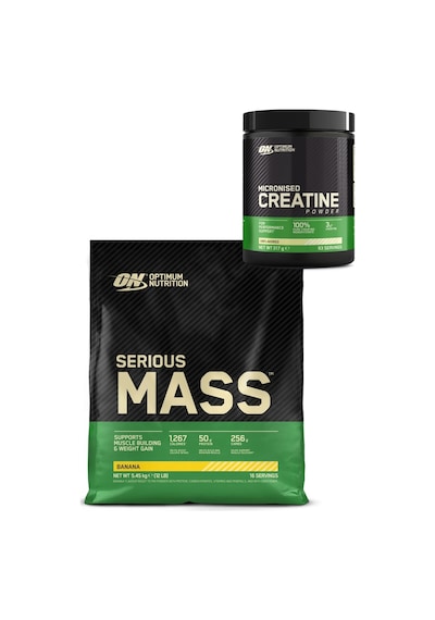 Serious Mass Muz Aromalı Gainer 5.45 Kg Kreatin 317 G Sporcu Besin Seti Muz