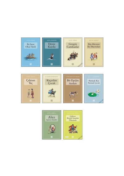 Çocuklar İçin En Çok Okunan Dünya Klasikleri Seti - 7 - 10 Kitap Arkadaş Yayınevi