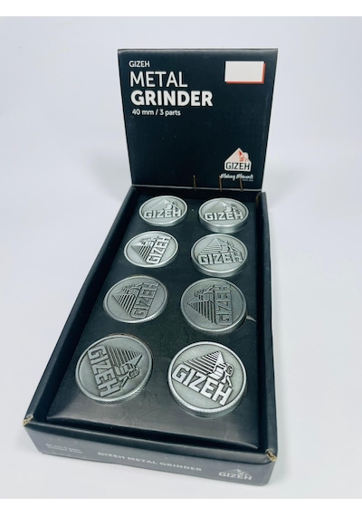 Gizeh Full metal 3parça Tutun Parçalıyıcı- Orjinal Ürün//40mm