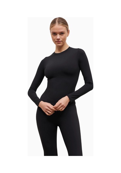 Because Of Alice Base Sculpting Long Sleeve Top Uzun Kollu Şekillendirici Kadın Üst Siyah