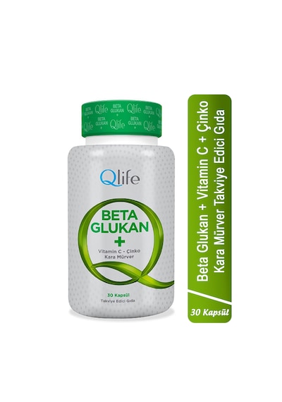 Beta Glukan - C Vitamini Ve Çinko Ve Kara Mürver 30 Kapsül