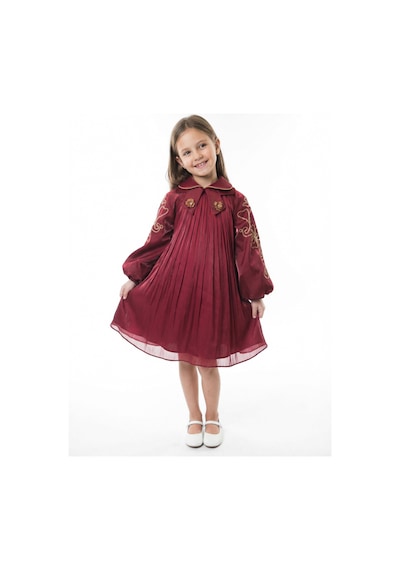 Xo Kids Kız Çocuk Elbise 7-11 Yaş 26572 Bordo