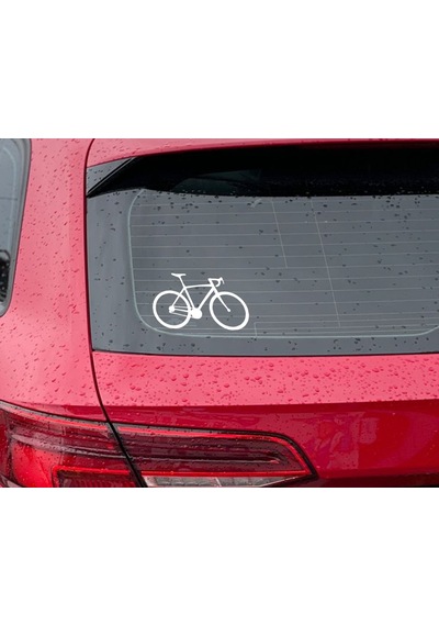 Bk Home Bisiklet Tasarımlı Beyaz Araç Sticker-1
