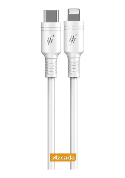 Azeada 27w Type-c To Lightning İle Uyumlu Şarj Ve Data Kablosu 1m Beyaz Pd-b82ib Beyaz, Type-c To Lightning