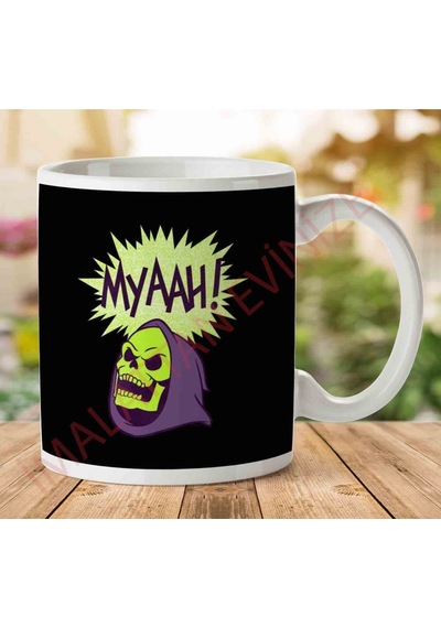 1-1992 Skeletor Head Masters Of The Universe He Manjpeg İki Tarafı Baskılı Kupa Bardak.jpg