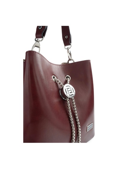 Silver & Polo Silver Polo Bordo - Bordo Düz Cilt Kadın Çapraz Çanta Sp967