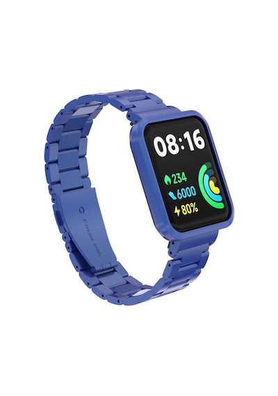 Zore Xiaomi Redmi Watch 2 Lite Uyumlu Krd-60 Metal Kordon-lacivert