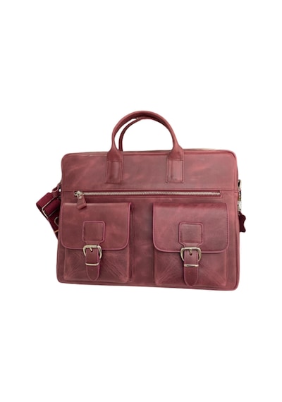 Mft Leather Hakiki Deri Laptop El Çantası Loreen 2230 Tiguan Bordo
