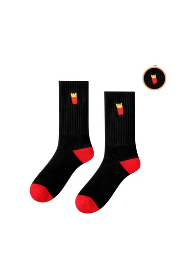 Carnaval Socks Patates Nakışlı Desenli Spor Çorap Çok Renkli