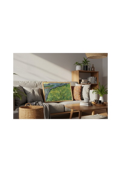 Van Gogh The Wheat Field Çerçevesiz Poster 30x42 Cm A3 Tablo Duvar Dekoru Mat Fotoğraf Kağıdı