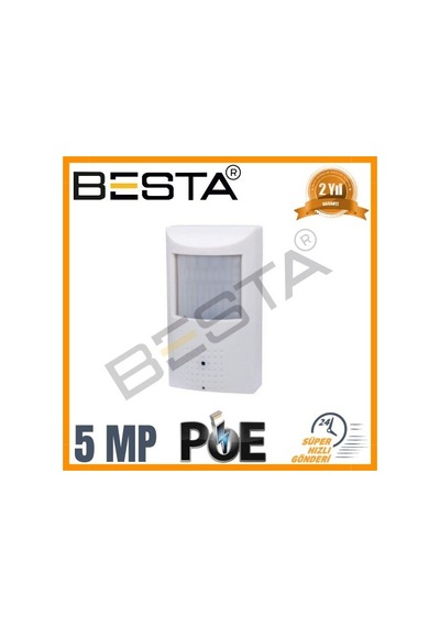 5 Mp 1440p 48 Ir Led Ip Poe Dahili Mikrofonlu Pır Dedektör Görünümlü Güvenlik Kamerası