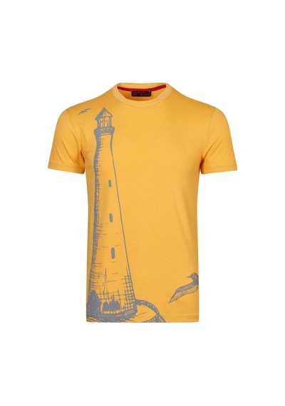 Raınsnow Erkek Sıfır Yaka T-Shirt-Sarı