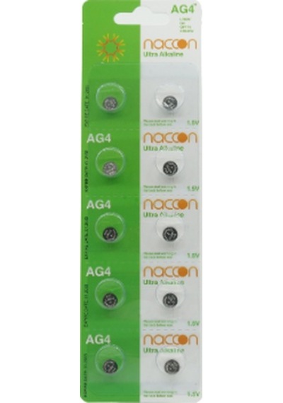 Naccon Ag4, Lr626, Lr66, 177/376/377, Sr626, Sr626sw Düğme Pil 10lu Paket