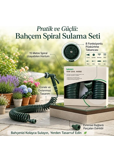 Spıral Garden Hortum Premıum 1/2 15mt