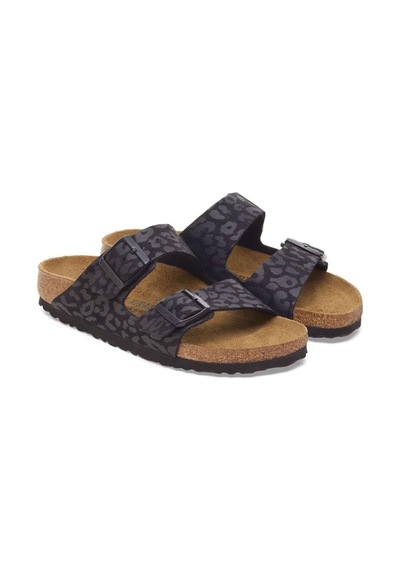 Birkenstock Arızona Bf Leopard Unisex Terlik Brk1030563 Siyah