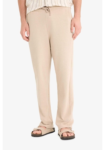 DeFacto Beli Bağcıklı Wide Leg Geniş Paça Eşofman Altı E5212AX25SMBG170