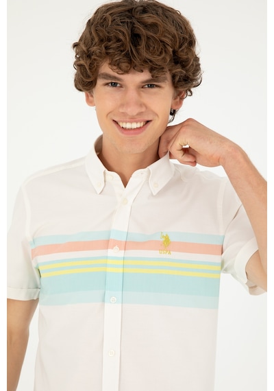 U.s. Polo Assn. Erkek Mint Gömlek Kısa Kollu 50283688-vr090 Mint