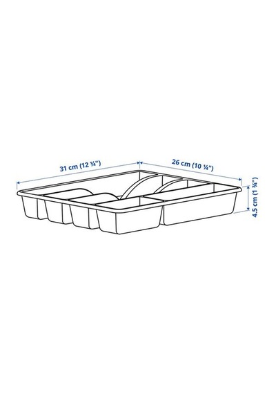 Ikea Smäcker Çekmece Düzenleyici, Parlak Yeşil, 31x26 Cm
