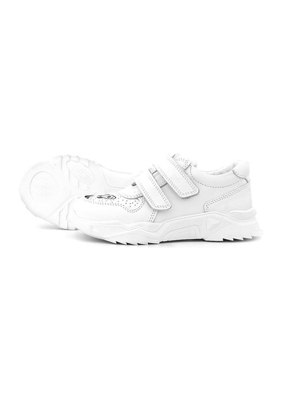 Rakerplus Tbons Özel Tasarım Hakiki Deri Beyaz Kız Çocuk Sneakers Ayakkabı Beyaz