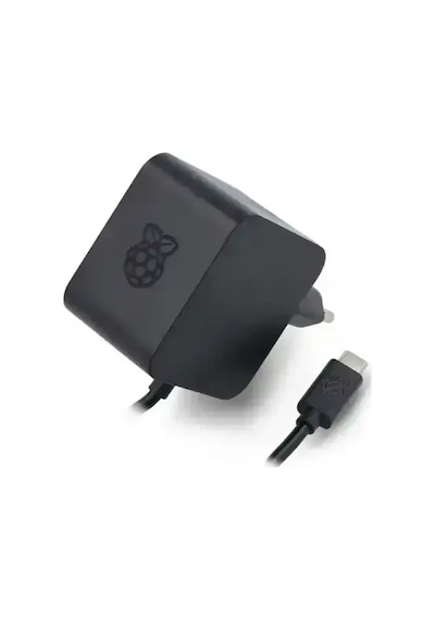 Raspberry Pi 5 27w Usb-c Güç Adaptörü - Siyah