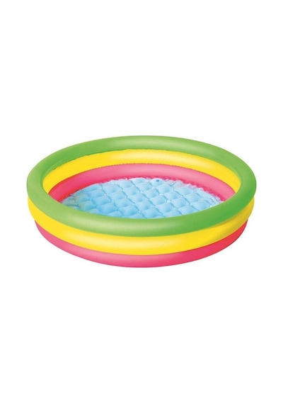 Bestway 51104 3 Halkalı Havuz 102 x 25 cm Çok Renkli