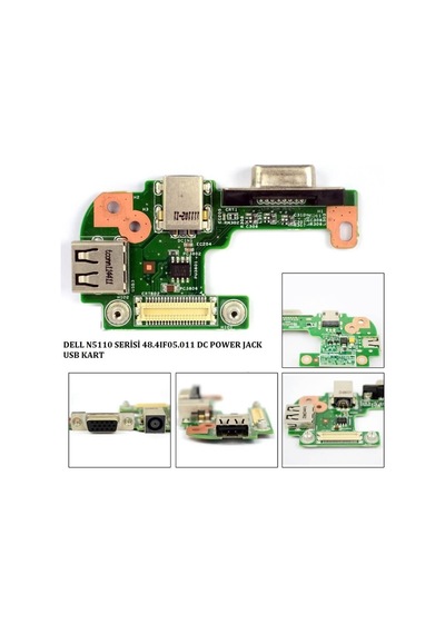 Dell İnspiron N5110, M5110 Serisi Notebook Dc Power Jack, Usb, Vga Soket Board