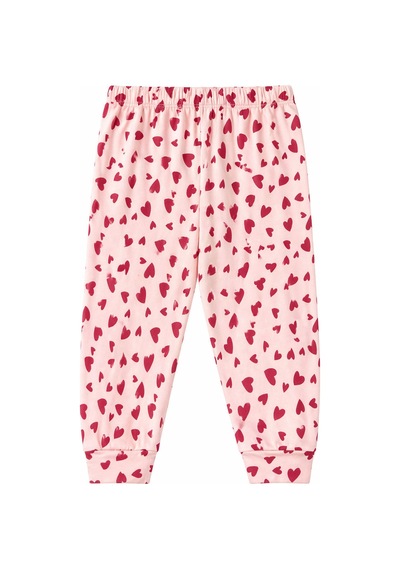 Harıbo Haribo Lisanslı Kalp Desenli Uzun Kollu Pijama Takımı Pudra