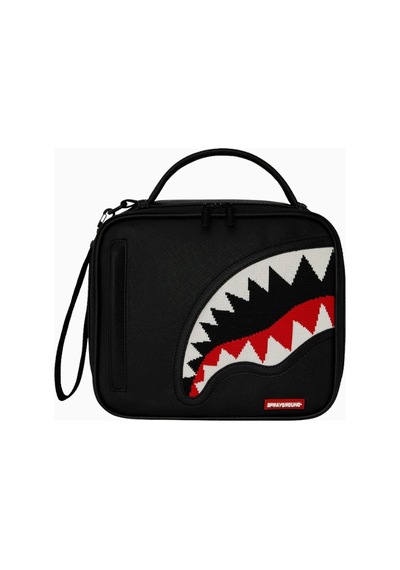 Sprayground Fly Knit Mouth Snack Pack, Sınırlı Üretim Lüks Tasarım Dayanıklı Yemek Çantası Günlük Çanta Siyah