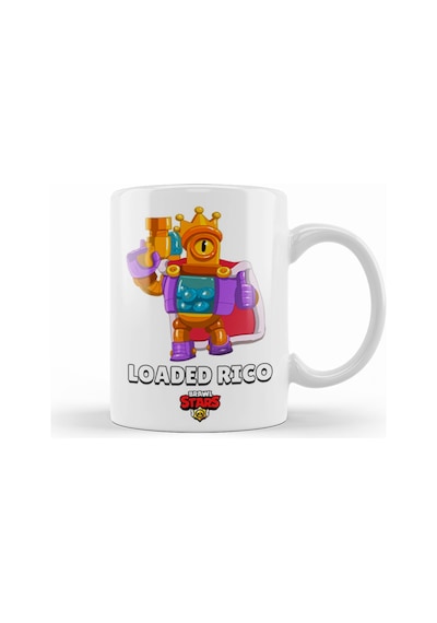 Brawl Stars Loaded Rıco Kupa Bardak Porselen No28042 Karışık