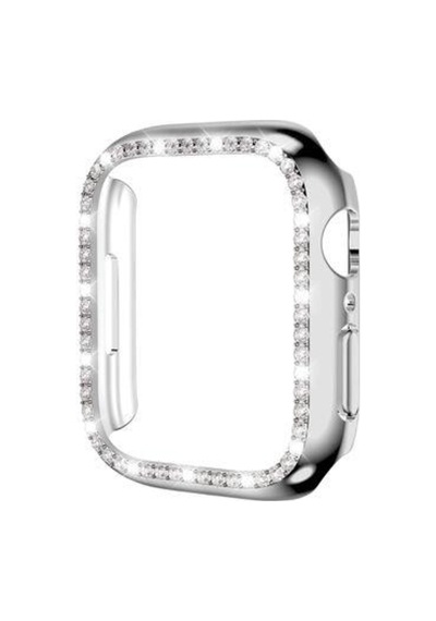 Apple Uyumlu  Watch 7 45 MM Gard 05 Taşlı Kasa Ve Ekran Koruyucu