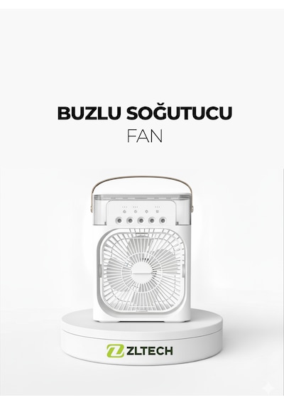 Taşınabilir Kablolu Su Püskürtmeli Buzlu Serinletici Vantilatör Mını Fan