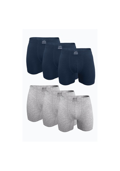Malabadi Erkek Füme Gri 6 Lı Premium Collection Modal Uzun Boxer 6m250 Füme-gri