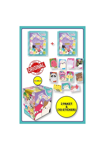Panini Squishmallows Sticker Çıkartma - 1 Paket 10 Adet Sticker