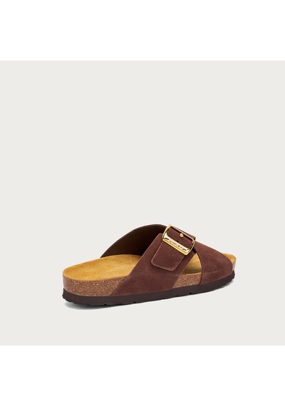 Cocoa Terlik Kadın 17b3 Frau Velour-s Cocoa