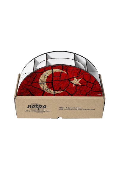 Ahşap Masaüstü Organizer Kalemlik Gökkuşağı Cetvelli 11 Gözlü, Tyc00807027498 Genel