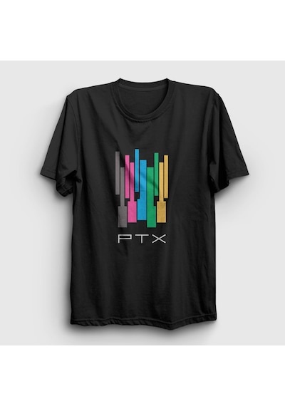 Presmono Unisex Colors Pentatonix T-shirt Siyah