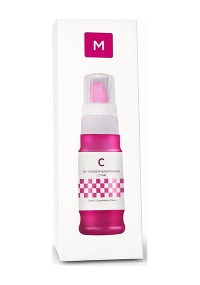 Canon Uyumlu Gı-45m Kırmızı 70ml Mürekkep Çok Renkli
