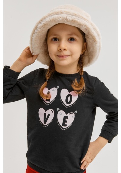 Benitto Kids Benittokids Kız Çocuk Peluş Bucket Şapka 7001-ekru Ekru