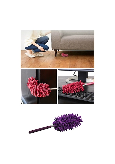 2 Li Set Mikrofiber Teleskobik Toz Alma -antistatik Toz Püskülü Duster 4741