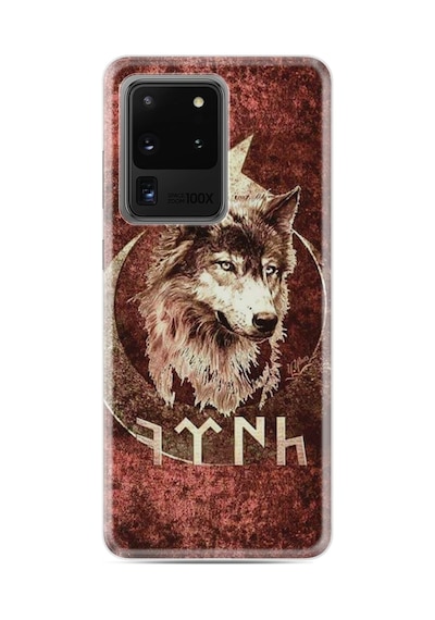 Samsung Galaxy Uyumlu S20 Ultra Kılıf Desenli Silikon Boyun Askılı Göktürk 3 1412