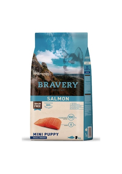 Bravery Tahılsız Somonlu Küçük Irk Yavru Köpek Maması 7 KG