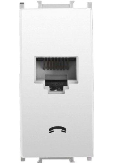 Panasonic Modüler Opak Beyaz Nümeris Telefon Prizi Cat-3 Altlık+kapak 1m - Wvtt14024wh-tr