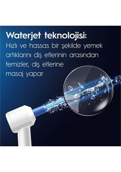 Oral-b Ağız Sağlığı Merkezi Ağız Duşu: Ağız Duşu, 1 Oxyjet Başlığı, 1 Su Jeti Başlığı