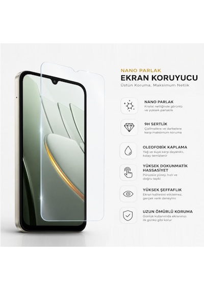 Poco C81 Pro Ekran Koruyucu 9h Nano Parlak 6.9 İnç